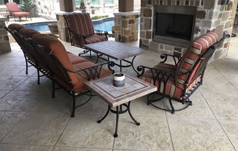 stamped concrete patio San Antonio