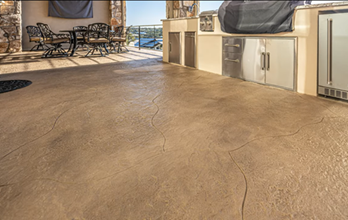 Canyon Lake patio stamped overlay