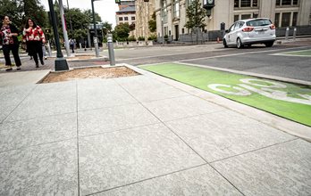 San Antonio concrete sidewalk