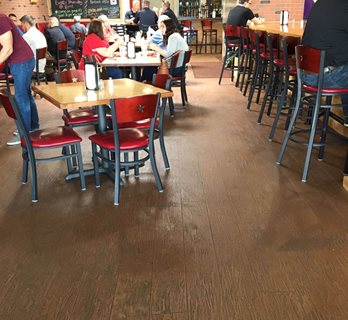 concrete restaurant floor