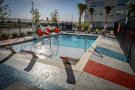 Pool deck resurfacing UTSA area