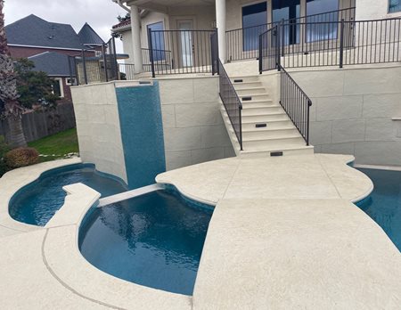 resurfaced concrete steps San Antonio